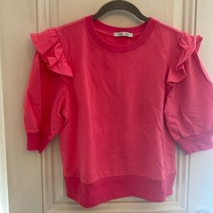 Gab Kate pink ruffle top